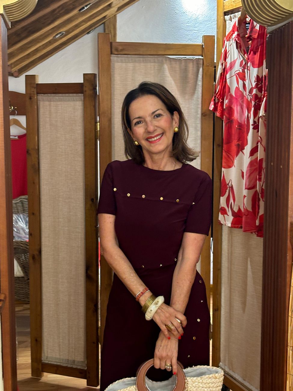 Ángeles, propietaria de Boutique Fabio, en su tienda